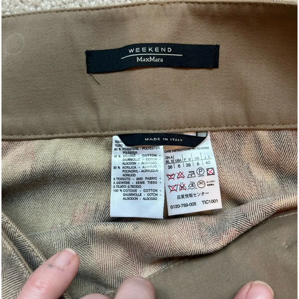 Max Mara Floral Asymmetrical‎ A Line Wrap Skirt 6 Italian Quiet Luxury Designer